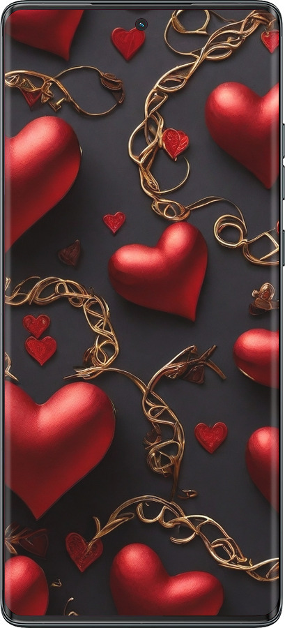 TPU чехол Сердечки для Motorola Moto G85 5G - 5831b-3780 изображение 