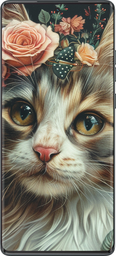 TPU чехол Cats and flowers для Motorola Moto G85 5G - 6069b-3780 изображение 