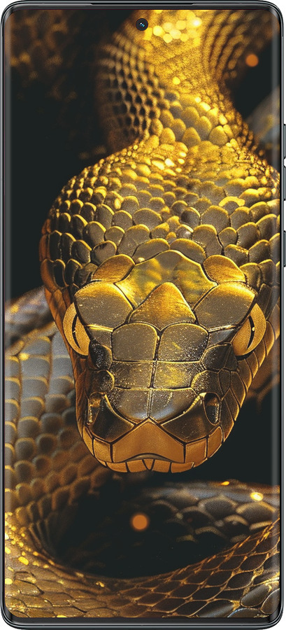 TPU чехол Golden snake для Motorola Moto G85 5G - 6072b-3780 изображение 