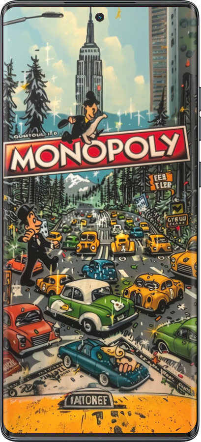 TPU чехол Городской драйв Monopoly для Motorola Moto G85 5G - 6088b-3780 изображение 