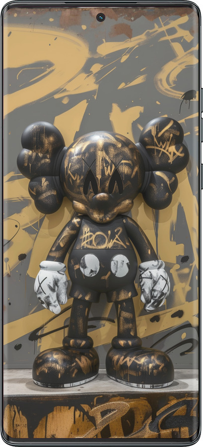 TPU чехол Bronze kaws для Motorola Moto G85 5G - 6097b-3780 изображение 