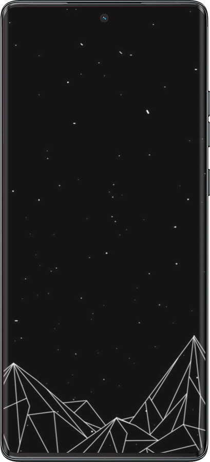 TPU чехол Черно белые абстрактные горы для Motorola Moto G85 5G - 6437b-3780 изображение 