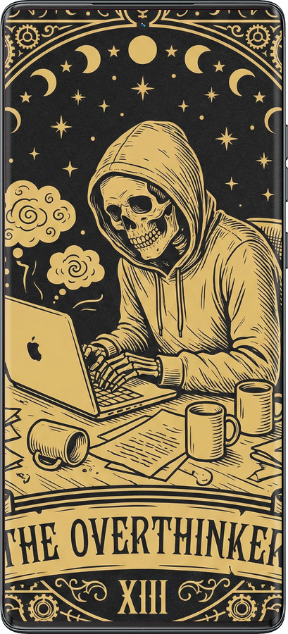 Силиконовый чехол The Overthinker для Motorola Moto G85 5G - 6774u-3780 изображение 