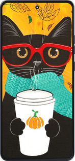 Силиконовый чехол Осенний кот для Motorola Moto G86 - 4026u-4115 изображение 