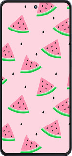 Силиконовый чехол Розовый арбуз для Motorola Moto G86 - 4314u-4115 изображение 