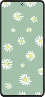 Силиконовый чехол Ромашки v4 для Motorola Moto G86 - 5603u-4115 изображение 
