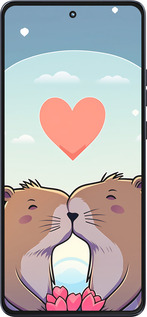 Силиконовый чехол Капибара любовь для Motorola Moto G86 - 6027u-4115 изображение 
