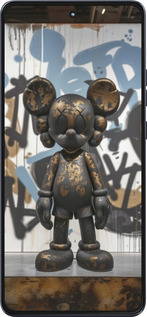 Силиконовый чехол Bronze kaws v2 для Motorola Moto G86 - 6098u-4115 изображение 