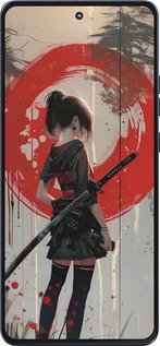 Силиконовый чехол Сумерки воина: Танец с катаной для Motorola Moto G86 - 6123u-4115 изображение 