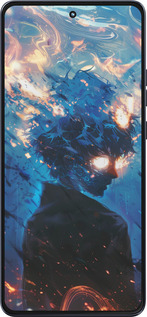 Силиконовый чехол Сатору Годжо для Motorola Moto G86 - 6129u-4115 изображение 