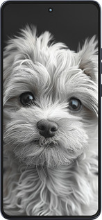 Силиконовый чехол Мальтипу на чорном фоне для Motorola Moto G86 - 6156u-4115 изображение 