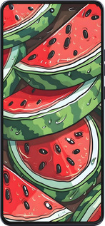 Силиконовый чехол Арбуз для Motorola Moto G86 - 6315u-4115 изображение 