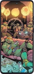 Силиконовый чехол Черепашки нинзя для Motorola Moto G86 - 6346u-4115 изображение 