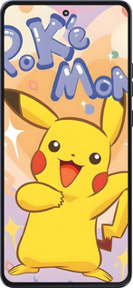 Силиконовый чехол Пикачу для Motorola Moto G86 - 6383u-4115 изображение 