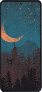 Силиконовый чехол Звездный лес для Motorola Moto G86 - 6480u-4115 изображение 