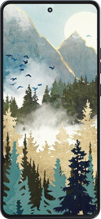 Силиконовый чехол С изображением лесного пейзажа для Motorola Moto G86 - 6548u-4115 изображение 