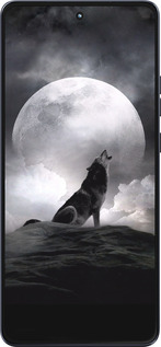 Силиконовый чехол Воющий волк для Motorola Moto G86 - 934u-4115 изображение 