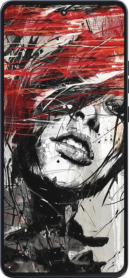 Силиконовый чехол Лицо девушки для Motorola Moto G86 - 1162u-4115 изображение 