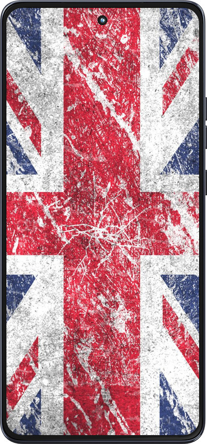 Силиконовый чехол Флаг Великобритании 1 для Motorola Moto G86 - 386u-4115 изображение 