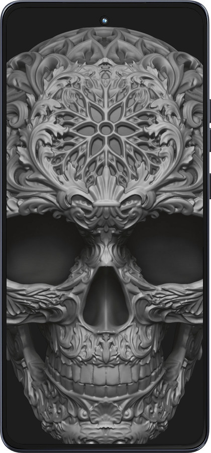 Силиконовый чехол skull-ornament для Motorola Moto G86 - 4101u-4115 изображение 