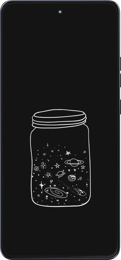 Силиконовый чехол Космос в банке для Motorola Moto G86 - 4297u-4115 изображение 