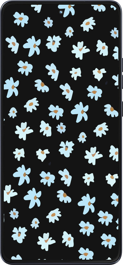 Силиконовый чехол Цветочный для Motorola Moto G86 - 4900u-4115 изображение 