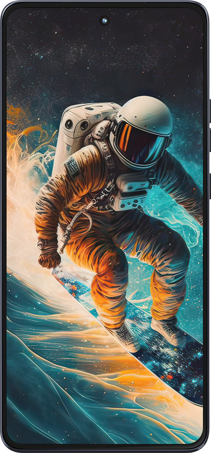 Силиконовый чехол Сноубордист для Motorola Moto G86 - 5604u-4115 изображение 