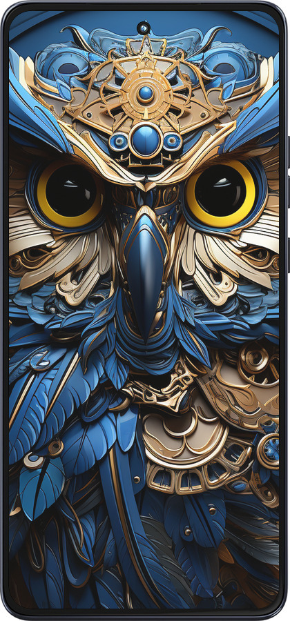 Силиконовый чехол Сова v2 для Motorola Moto G86 - 5649u-4115 изображение 