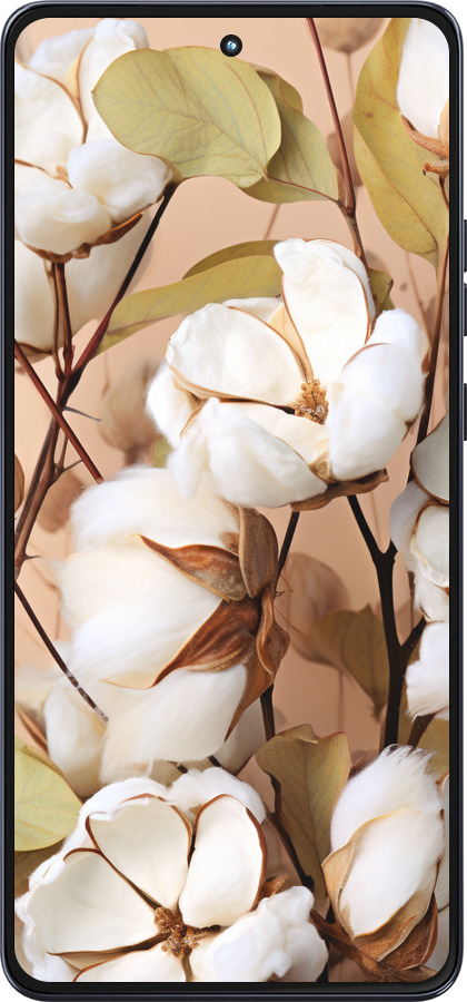 Силиконовый чехол Хлопок для Motorola Moto G86 - 5665u-4115 изображение 