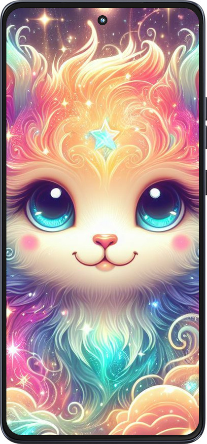 Силиконовый чехол Сказочный котенок для Motorola Moto G86 - 5813u-4115 изображение 