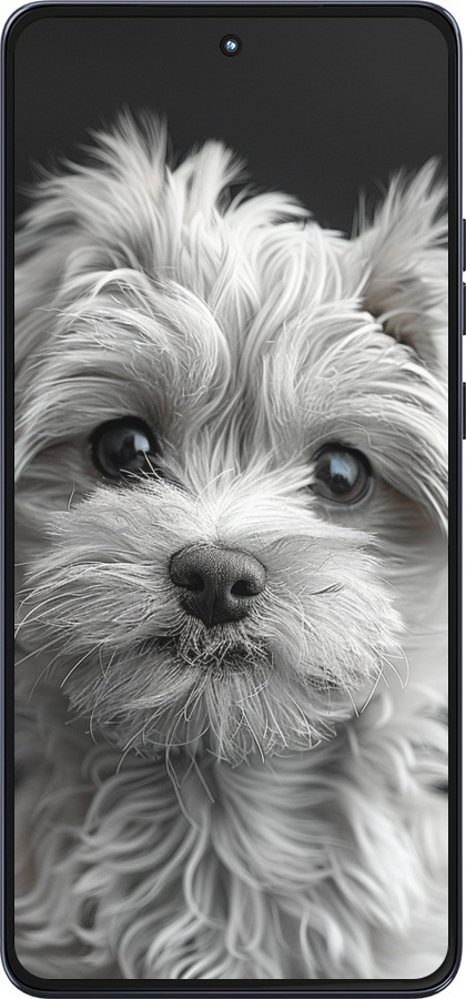 Силиконовый чехол Мальтипу на чорном фоне для Motorola Moto G86 - 6156u-4115 изображение 