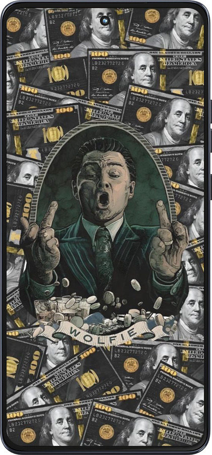 Силиконовый чехол Волк с валл стрит для Motorola Moto G86 - 6287u-4115 изображение 