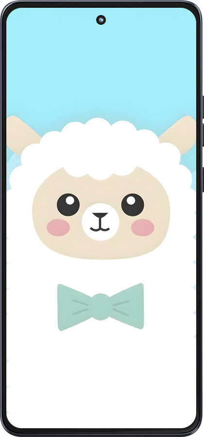 Силиконовый чехол Милый барашек для Motorola Moto G86 - 6355u-4115 изображение 