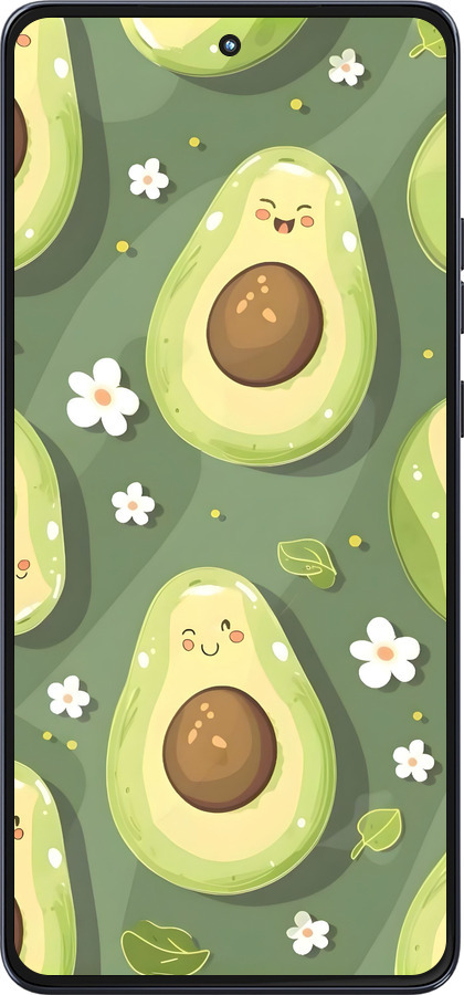 Силиконовый чехол Авокадо для Motorola Moto G86 - 6380u-4115 изображение 