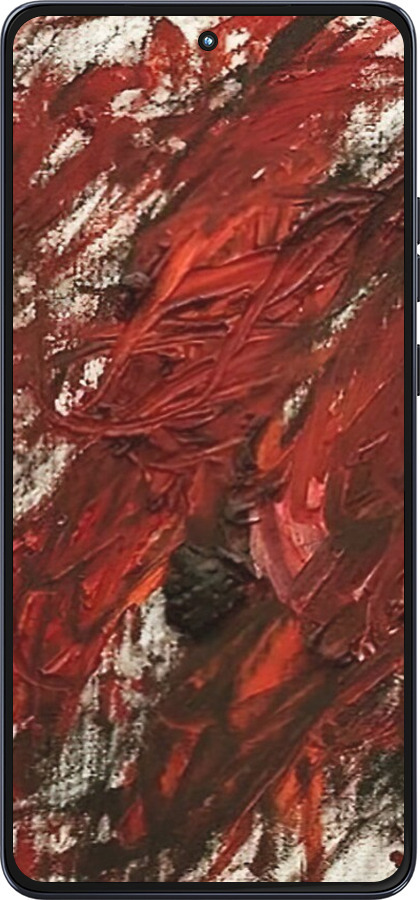 Силиконовый чехол Абстрактная композиция в красных тонах для Motorola Moto G86 - 6541u-4115 изображение 