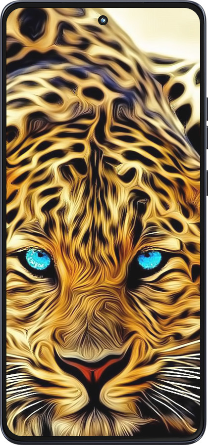 Силиконовый чехол Леопард для Motorola Moto G86 - 6611u-4115 изображение 