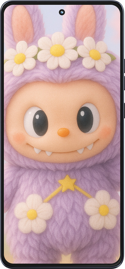 Силиконовый чехол Лабубу 1 для Motorola Moto G86 - 6709u-4115 изображение 