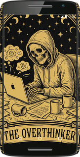 3D пластиковий глянцевий чехол The Overthinker для Motorola Moto X Play - 6774c-459 изображение 