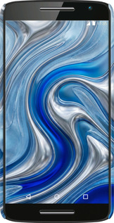 3D пластиковый матовый чехол Liquid Chrome для Motorola Moto X Play - 6781m-459 изображение 