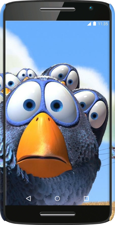 3D пластиковий матовий чехол Angry Birds для Motorola Moto X Play - 6008m-459 изображение 