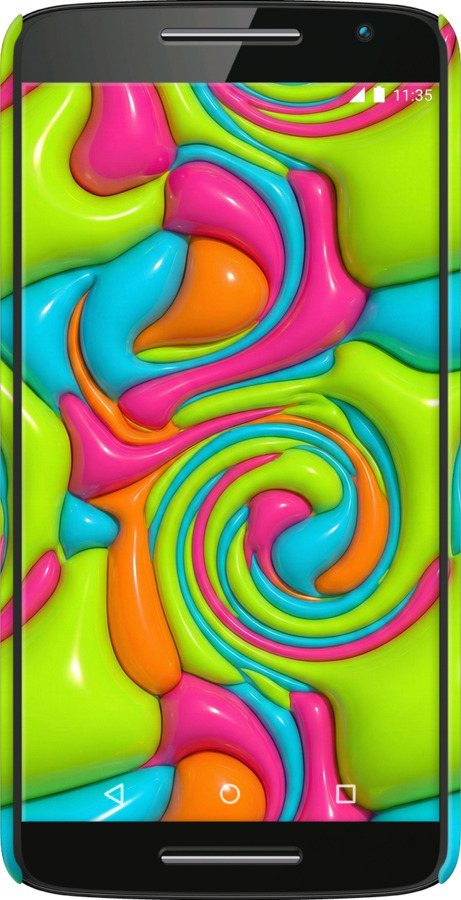 3D пластиковый глянцевый чехол Y2K Jelly Dream для Motorola Moto X Play - 6780c-459 изображение 