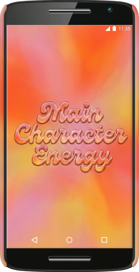 3D пластиковый глянцевый чехол Aura Gradient Main Character Energy Aesthetic Y2K для Motorola Moto X Play - 6783c-459 изображение 