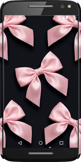 3D пластиковый глянцевый чехол Coquette Ribbons Dark Coquette для Motorola Moto X Style - 6767c-455 изображение 