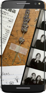 3D пластиковый глянцевый чехол Aesthetic Scrapbook Collage для Motorola Moto X Style - 6773c-455 изображение 