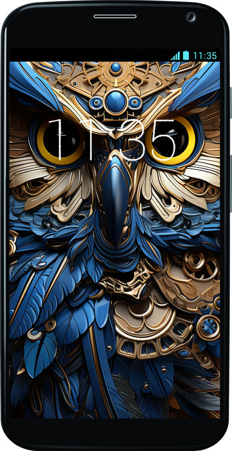 Силіконовий чехол Сова v2 для Motorola Moto X - 5649u-358 изображение 