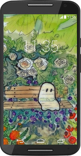 Силиконовый чехол Грустное привидение для Motorola Moto X2 - 6403u-372 изображение 
