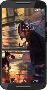 Силиконовый чехол Anime для Motorola Moto X2 - 6609u-372 изображение 