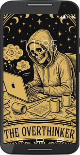 Силиконовый чехол The Overthinker для Motorola Moto X2 - 6774u-372 изображение 