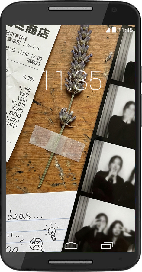Силиконовый чехол Aesthetic Scrapbook Collage для Motorola Moto X2 - 6773u-372 изображение 