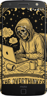 3D пластиковий глянцевий чехол The Overthinker для Motorola MOTO Z - 6774c-419 изображение 